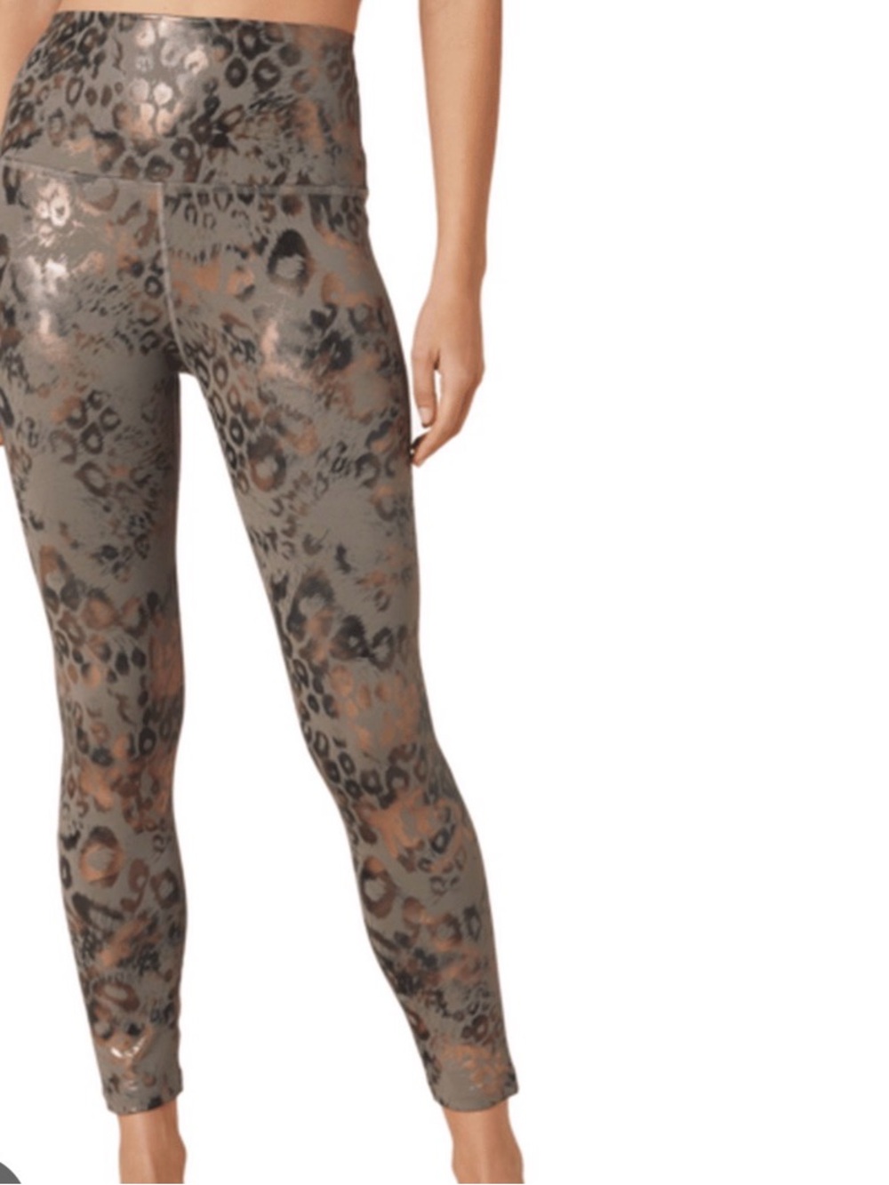 Beyond yoga leopard print leggings size small